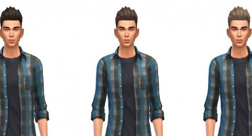 Short Spikey AM hair 12 recolors