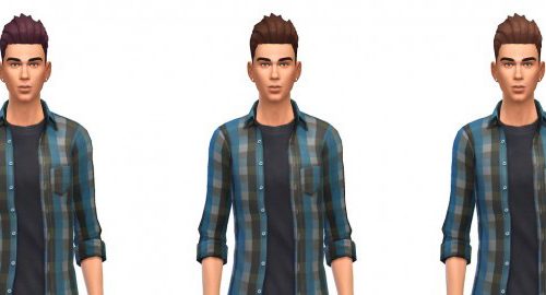 Short Spikey AM hair 12 recolors