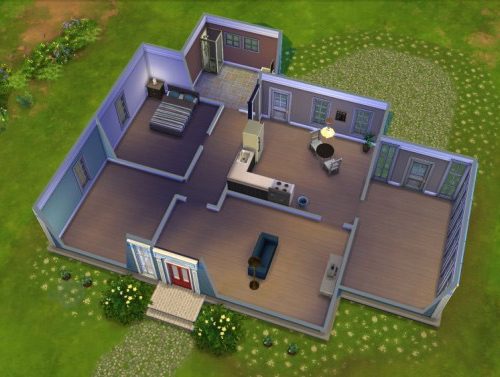 Bowed-roof Cape Cod starter house