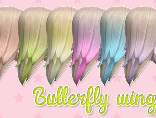 Hair recolors + colored CAS items
