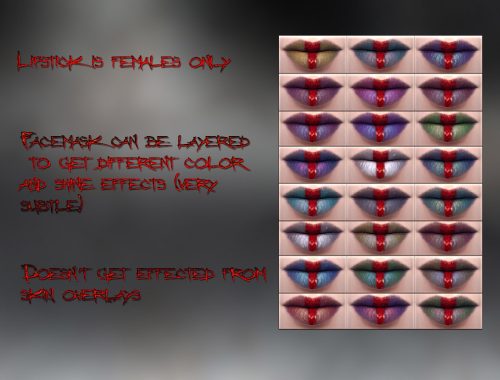 Despair Lipstick and Facepaint