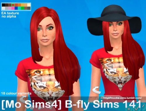 B-fly Sims 141 hair conversion