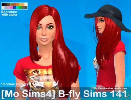 B-fly Sims 141 hair conversion