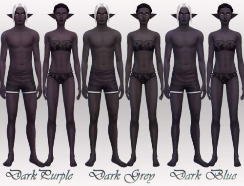 9 Dark Elf Skintones