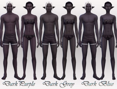 9 Dark Elf Skintones