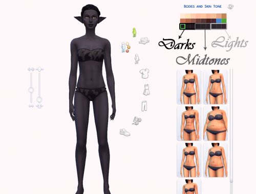 9 Dark Elf Skintones