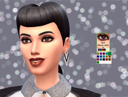 Dark Smokey Glitter Eyeshadow
