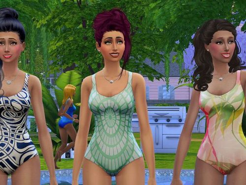 Set of 6 one piece swimsuits