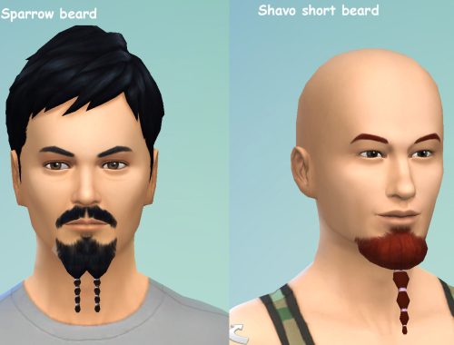 Captain Jack Sparrow and Shavo beards