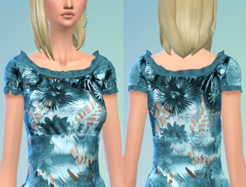 FLOWERS AND LEAVES top