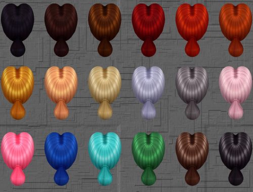 Rachael Hair 18 EA like Colors