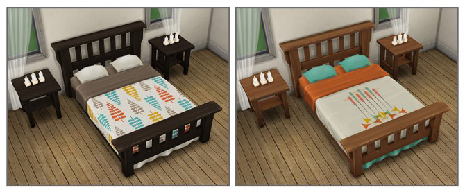 Single Mission Bed Recolors The Sims 4 Catalog