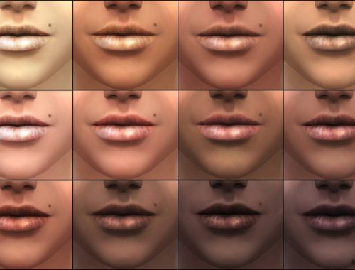 Natural dry lips