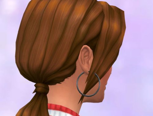 Pony Tail Low parted redone