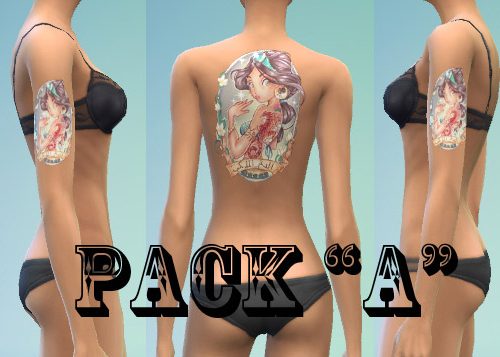 Pin-up Girls Tattoo Pack #16