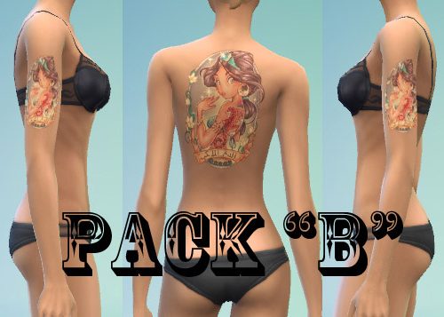 Pin-up Girls Tattoo Pack #16