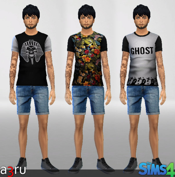 Long tee set for YAM - The Sims 4 Catalog