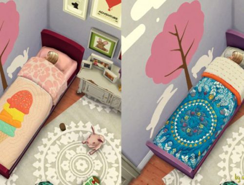 Non default rustic bed recolors