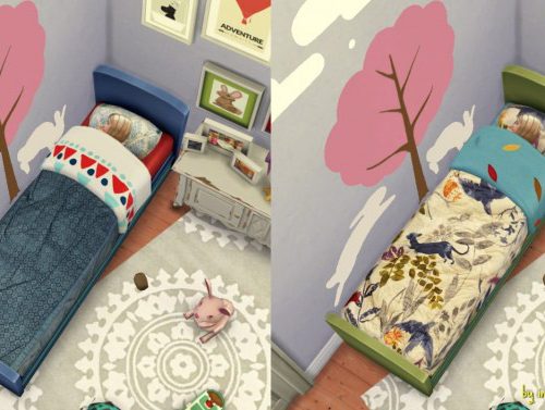 Non default rustic bed recolors