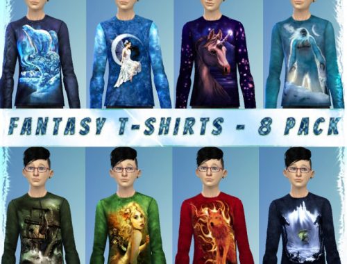 8 Fantasy T-shirts for Males