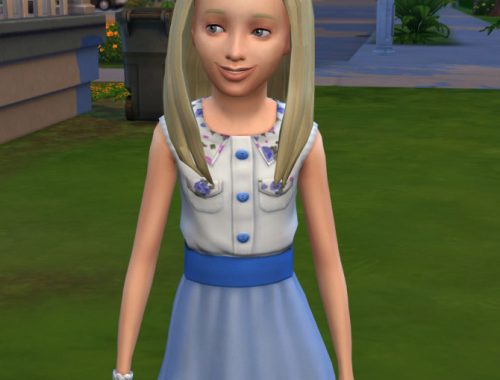 Rebekka EAs Volumized Straight Hair for Girls