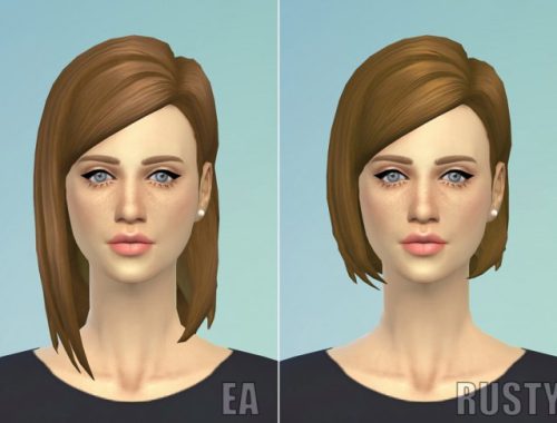 Medium Straight Parted hair edit