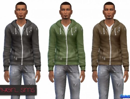 Faded Zip Up Hoodie