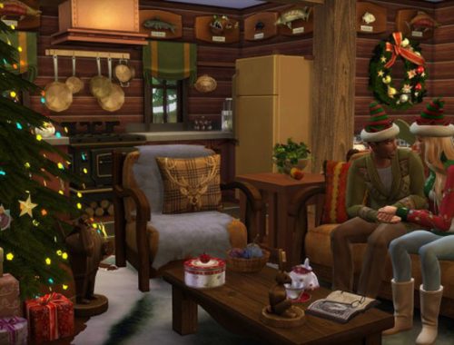 Christmas Log Cabin