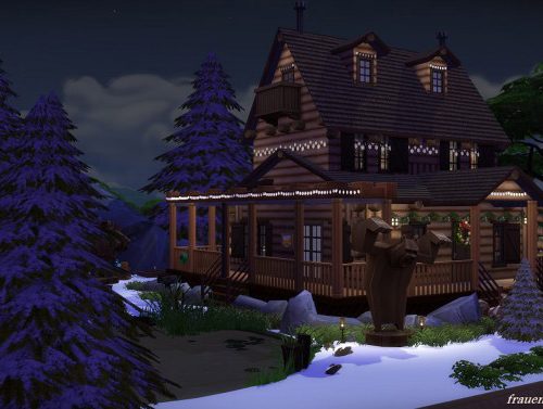 Christmas Log Cabin