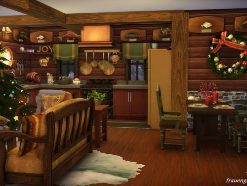 Christmas Log Cabin