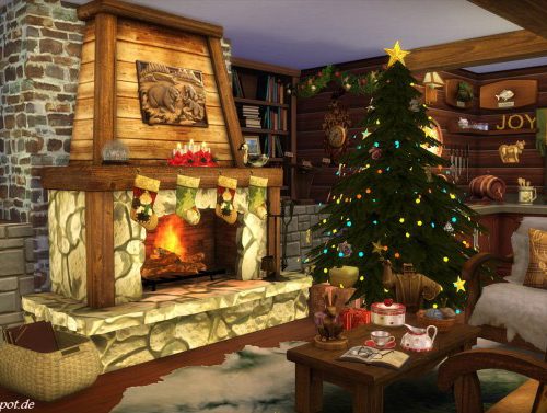 Christmas Log Cabin