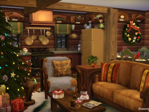 Christmas Log Cabin