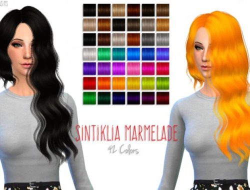 8 retextures each hair in 40 colors