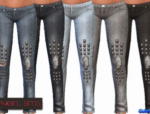 Crop Tank and Studded Jeans