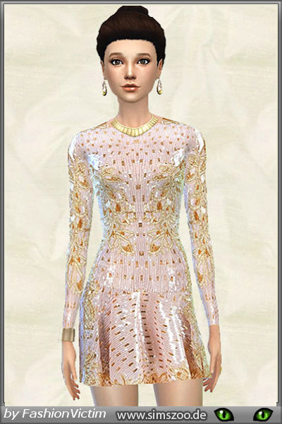 Pale Pink Silk dress - The Sims 4 Catalog