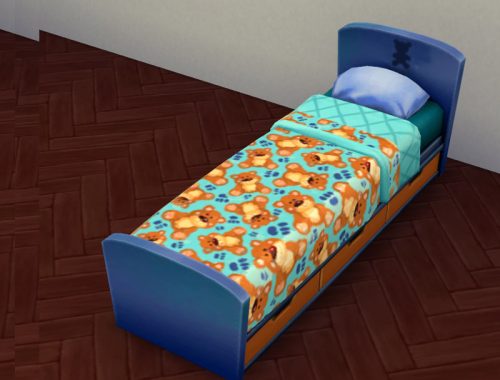 Teddy Bear Kiddies Bed Set