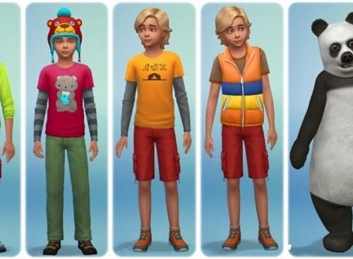 Outdoor Retreat Clothes and hairstyles