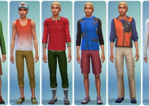 Outdoor Retreat Clothes and hairstyles