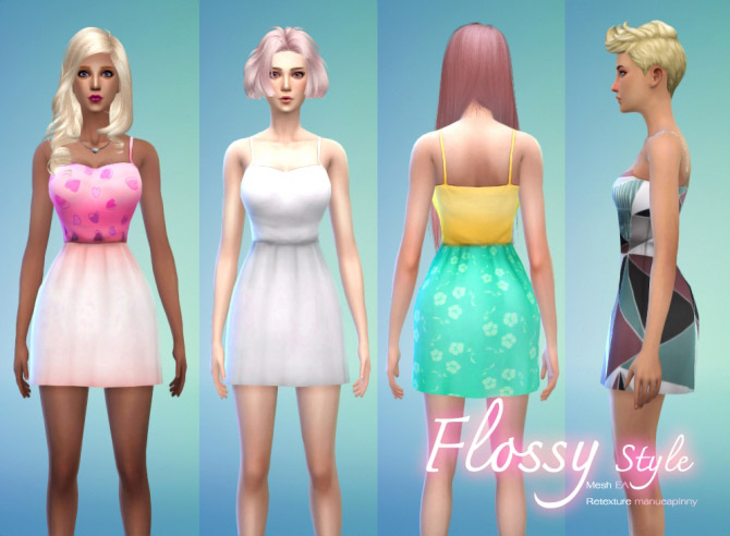 Flossy style dress - The Sims 4 Catalog