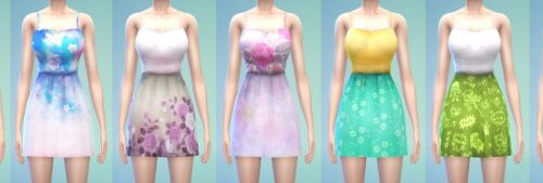 Flossy style dress