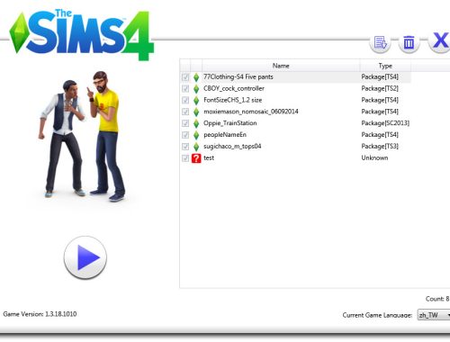 TS4 MOD Simple Manage (Game Launcher)