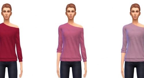 Off shoulder sweater