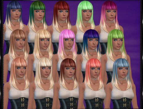 Color Vibe Hair w/ Blonde Tips