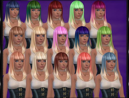 Color Vibe Hair w/ Blonde Tips