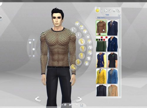 Mesh clothing for male Sims