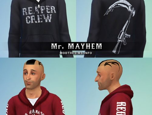 Sons of Anarchy Hoodie Zipper Set