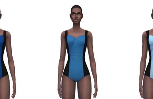 Swim Panel Ruching