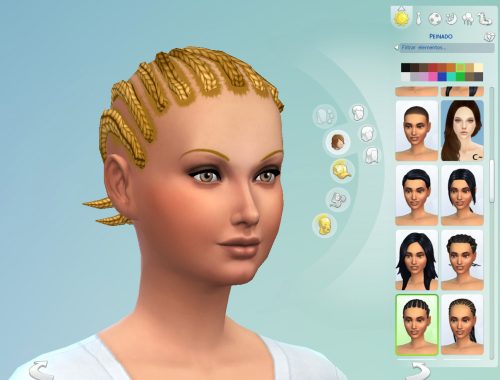 Short cornrows