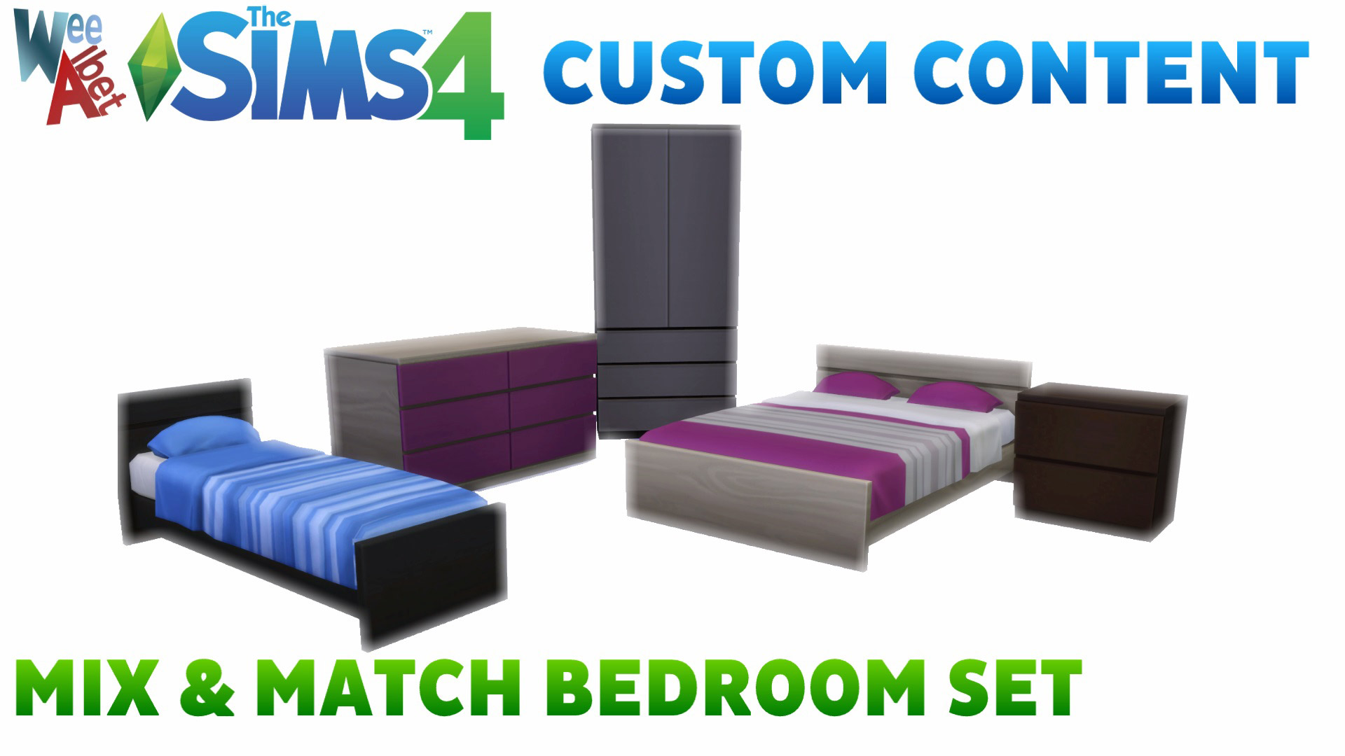 Mix and Match Bedroom Furniture - The Sims 4 Catalog