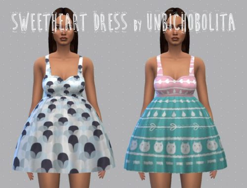 Sweatheart dress